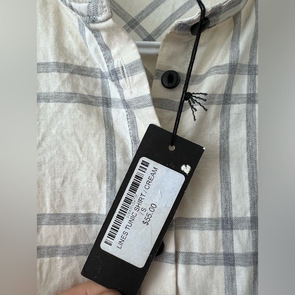 NWT Quarterly kids shirt blouse tunic plaid checkered - Picture 2 of 5